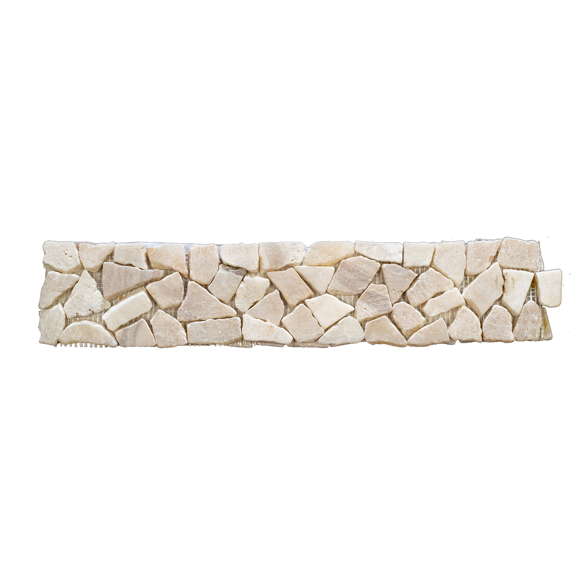 Natural Marble Ice Border Matt Mosaic (Pack of 3)