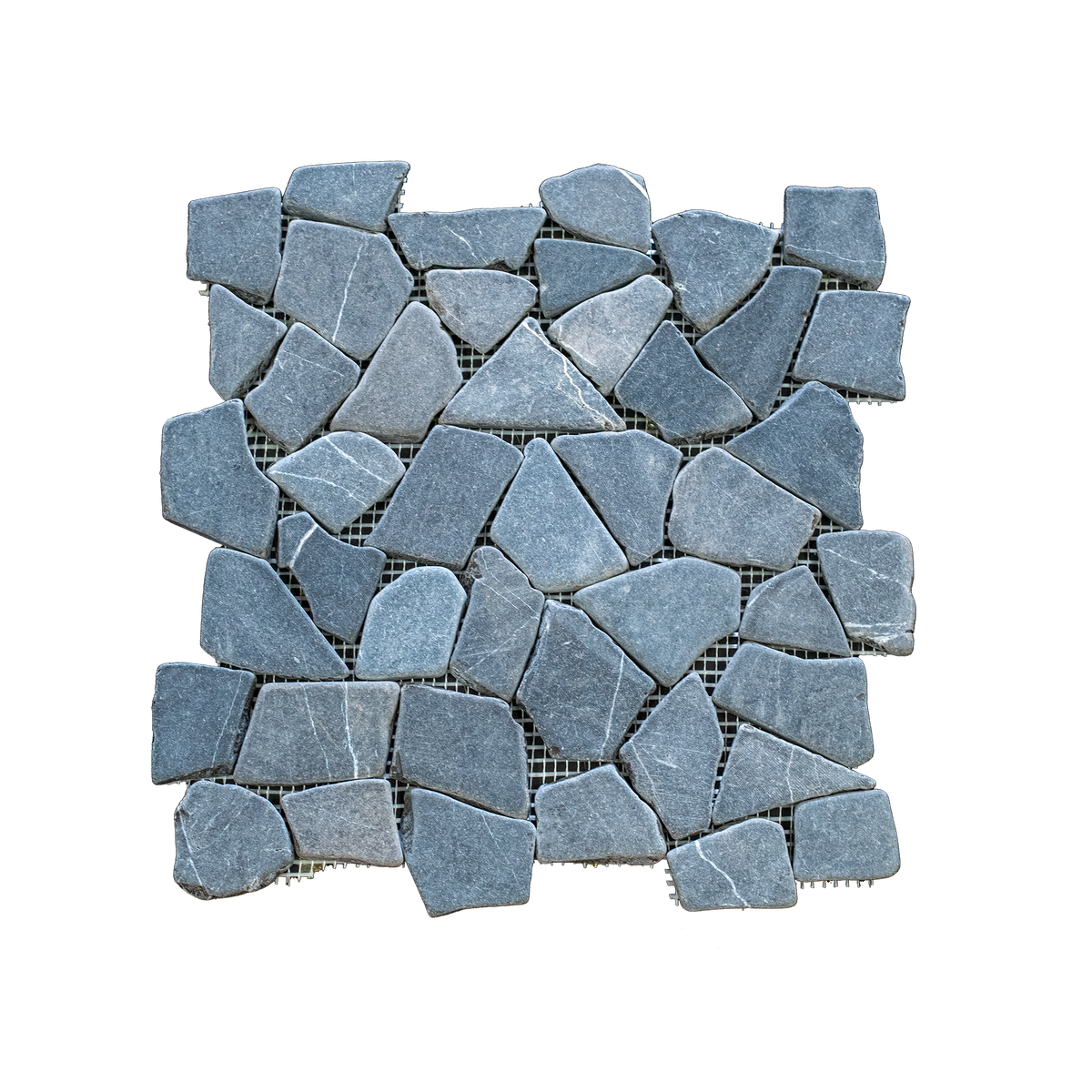 Natural Stone Grey Marble Matt Mosaic (Pack of 4)
