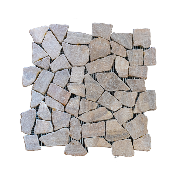 Natural Stone Sunset Marble Matt Mosaic (Pack of 4)