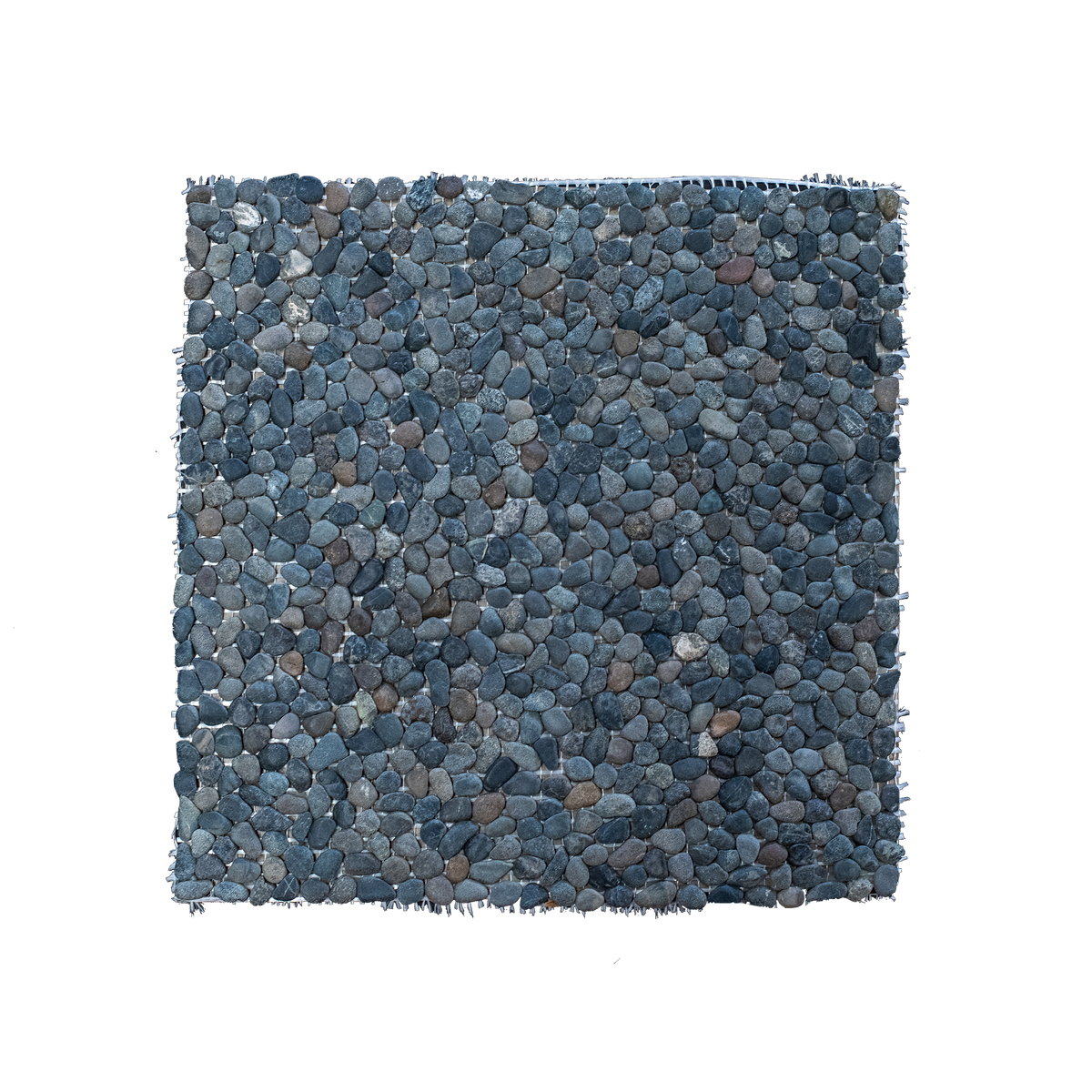 Natural Stone Black Lava Pebble Mini Matt MosaicPack of )