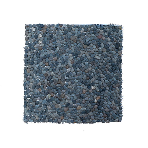 Natural Stone Black Lava Pebble Mini Matt MosaicPack of )
