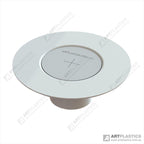 Puddle Flange 100x100x80mm Pvc White with cap
