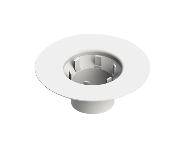 Puddle Flange 100x100x80mm Pvc White with cap