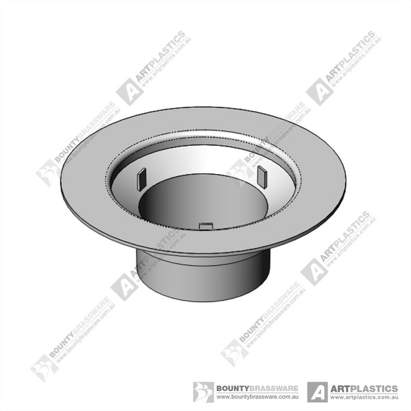 Puddle Flange 100x100x100mm Pvc White