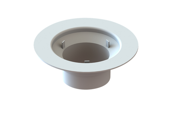 Puddle Flange 100x100x100mm Pvc White