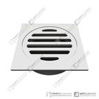 Square Grate 85 x 85 x 80 mm SSteel