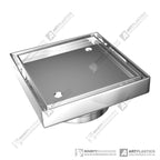 Square Tile Insert Chrome 115x115x80mm