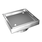 Square Tile Insert Chrome 115x115x80mm