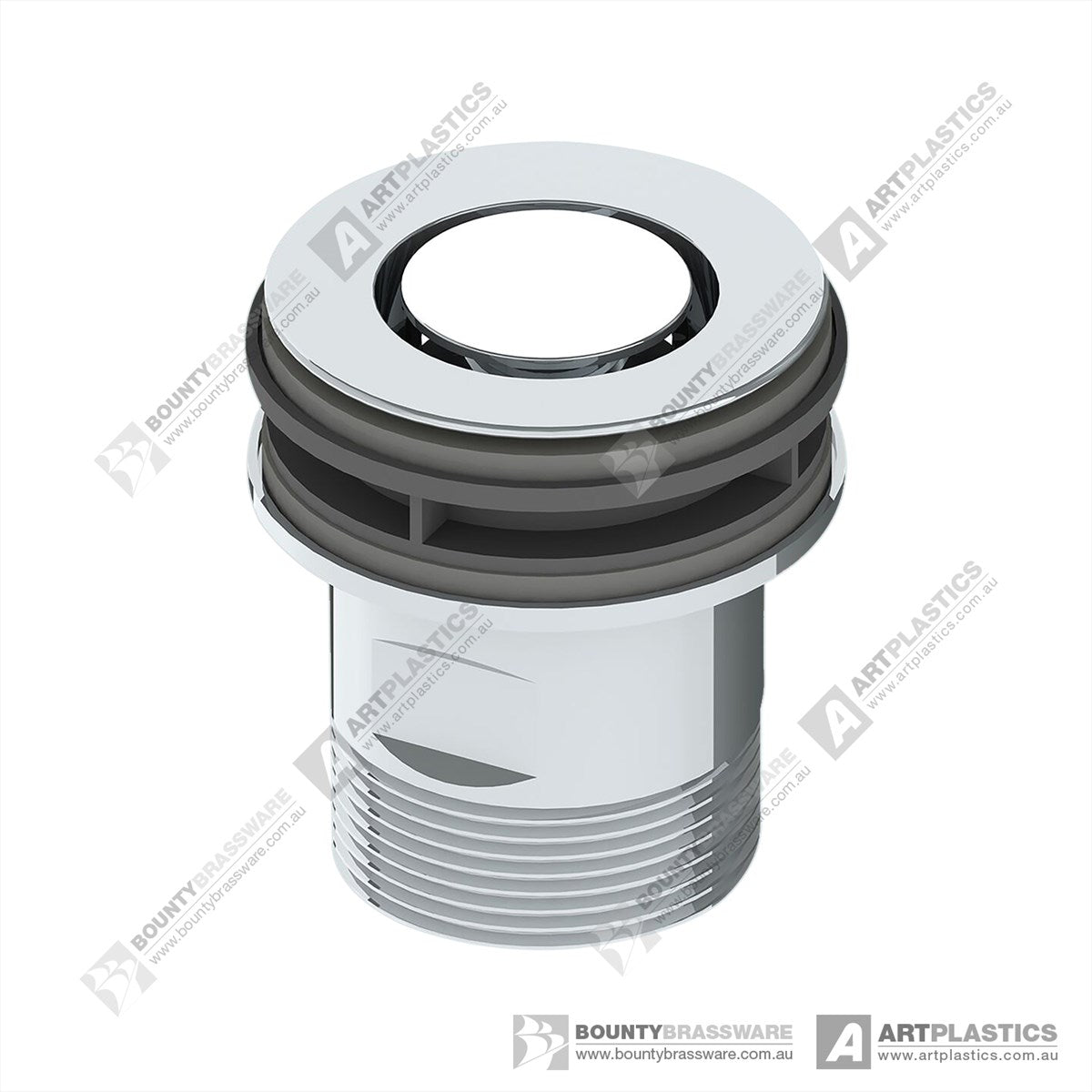 Pop Down Waste Matt Black 32-40mm Overflow
