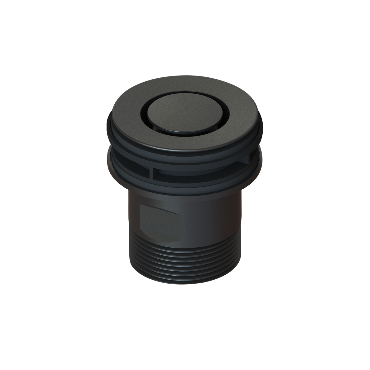 Pop Down Waste Matt Black 32-40mm Overflow