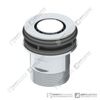 Pop Down Waste Chrome 32-40mm Overflow