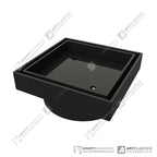 Square Tile Insert Matt Black 115x115x100mm