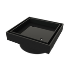 Square Tile Insert Matt Black 115x115x100mm