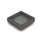Megaflex Tile Insert Matt Black 100x100x50mm