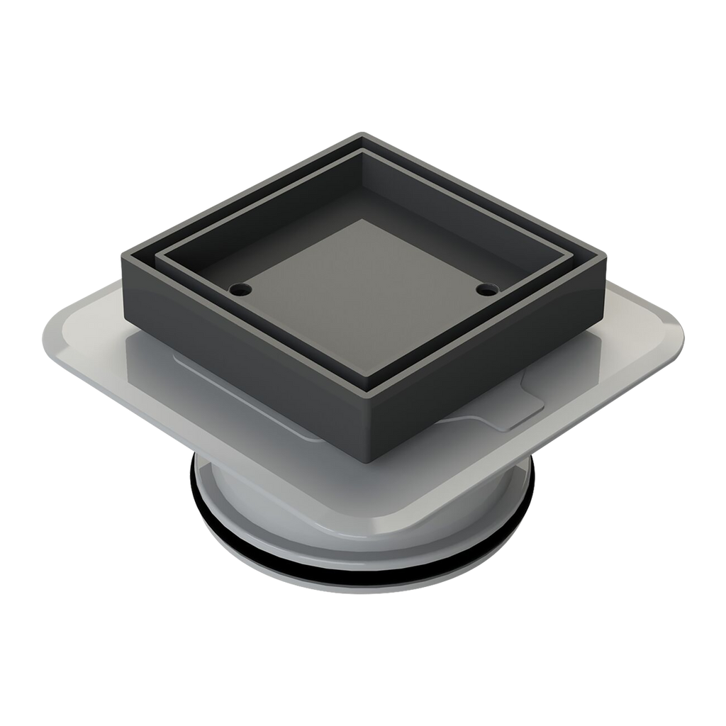 Megaflex Tile Insert Matt Black 100x100x100mm