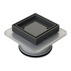 Megaflex Tile Insert Matt Black 100x100x100mm