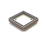 Megaflex Low Tile Insert Chrome 100x100x50mm