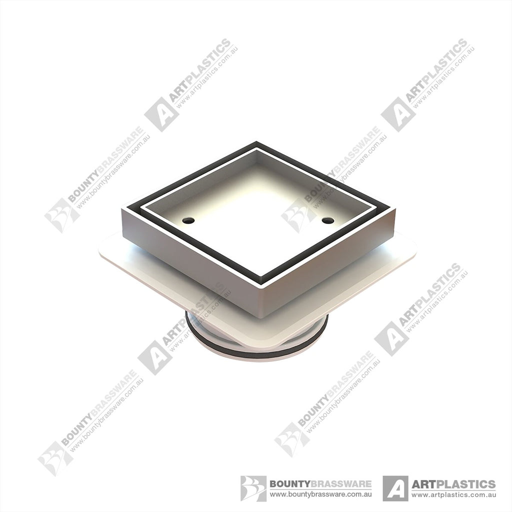 Megaflex Low Tile Insert Chrome 100x100x80mm