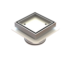 Megaflex Low Tile Insert Chrome 100x100x80mm