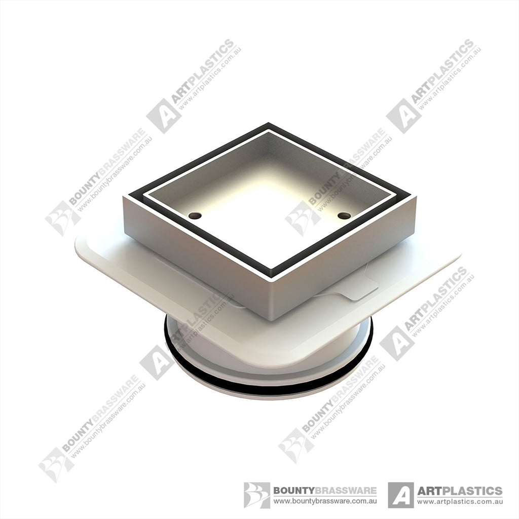 Megaflex Low Tile Insert Chrome 100x100x100mm