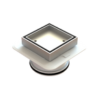 Megaflex Low Tile Insert Chrome 100x100x100mm