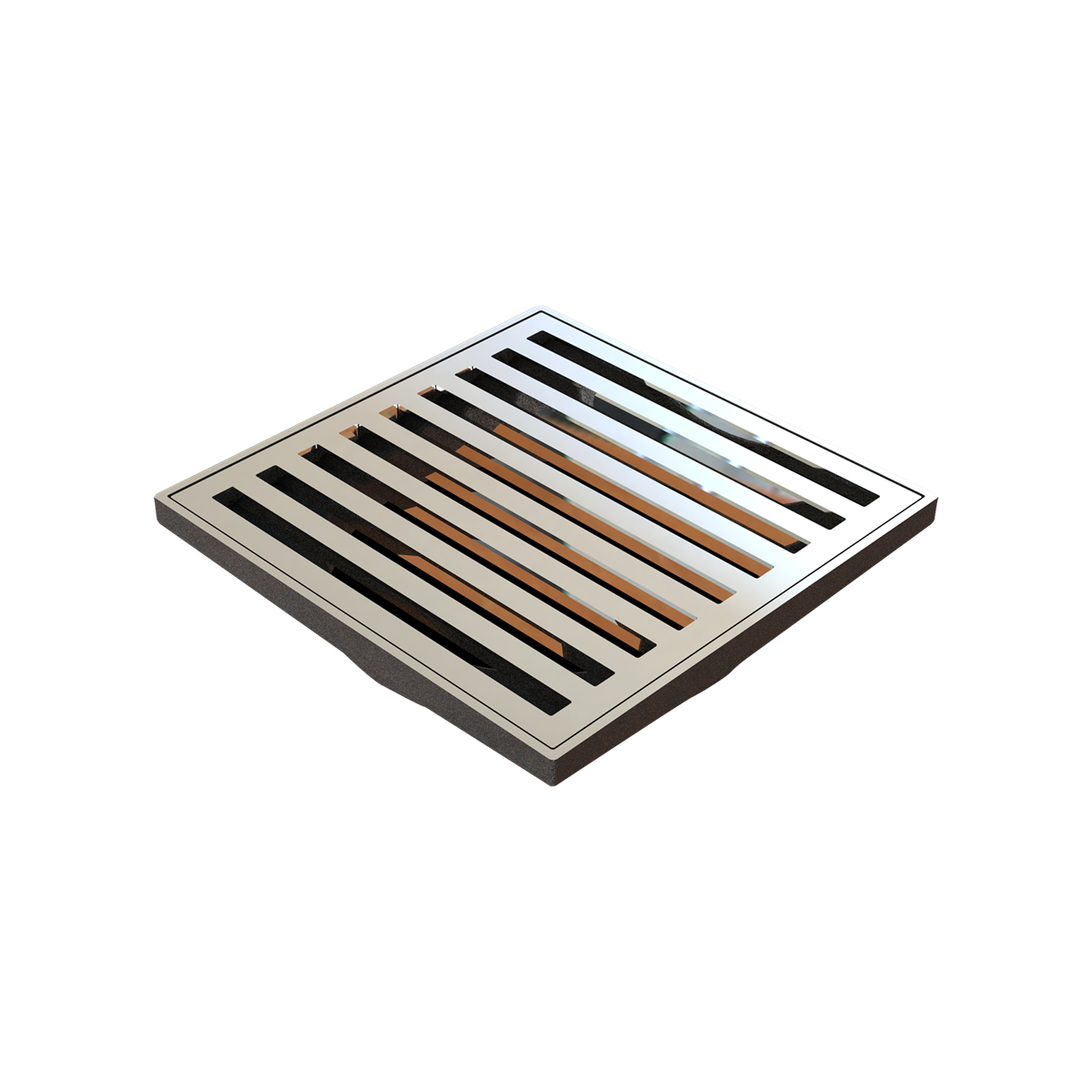 Slotted Chrome 110x110x100mm