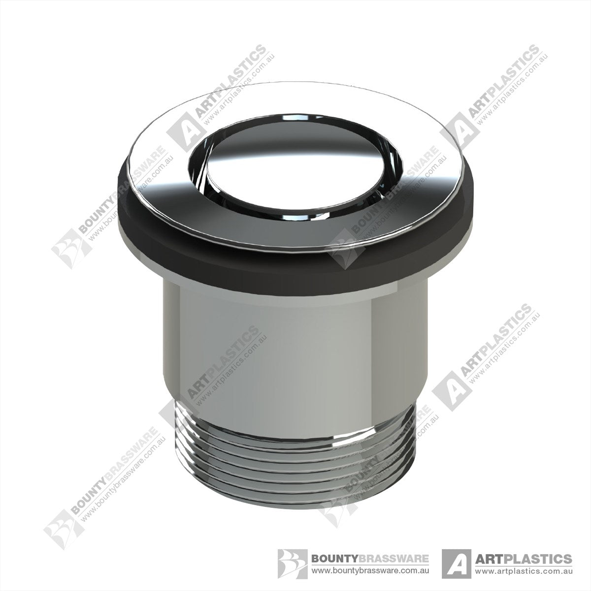 Bath Pop Down Waste Matt Black 40mm
