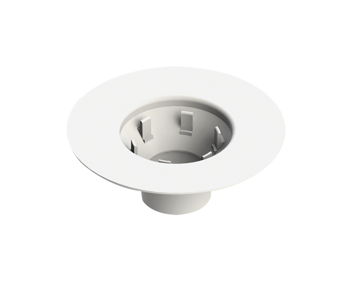 Puddle Flange PVC 200 for 80-50mm White