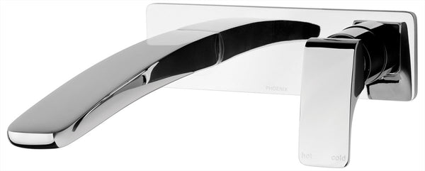 Wall Bath Set Straight 230 Chrome