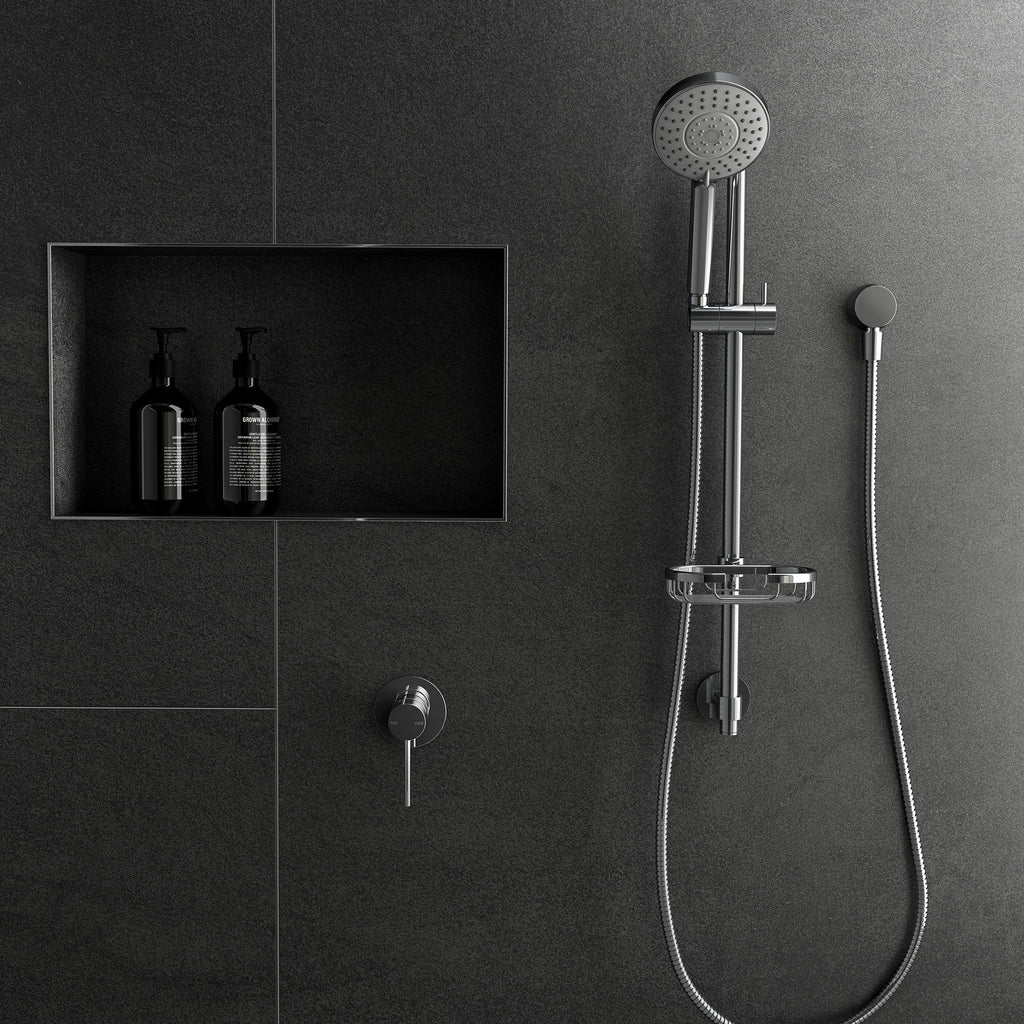 Premium Rail Shower Chrome - lifestyle view