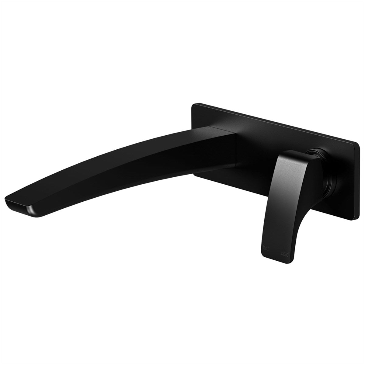 Wall Bath Set Straight 180 Matte Black