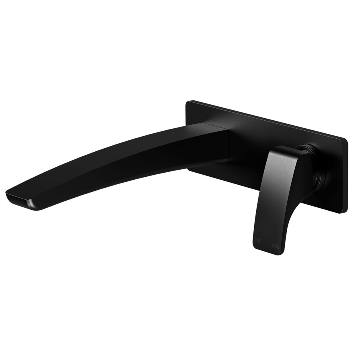 Wall Basin Set Straight 180 Matte Black