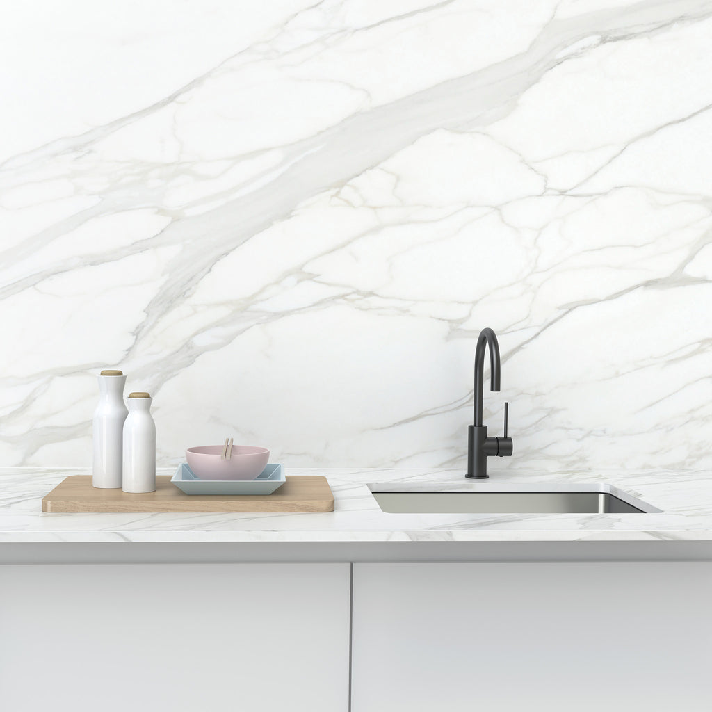 Sink Mixer Gooseneck 220 Matte Black - lifestyle view