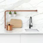 Sink Mixer Gooseneck 220 Matte Black - lifestyle view