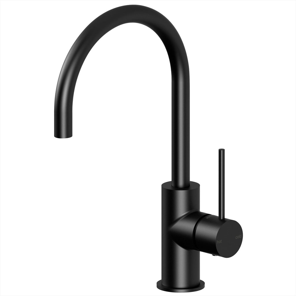 Sink Mixer Gooseneck 160 Matte Black