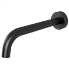 Bath Outlet Curved 180 Matte Black