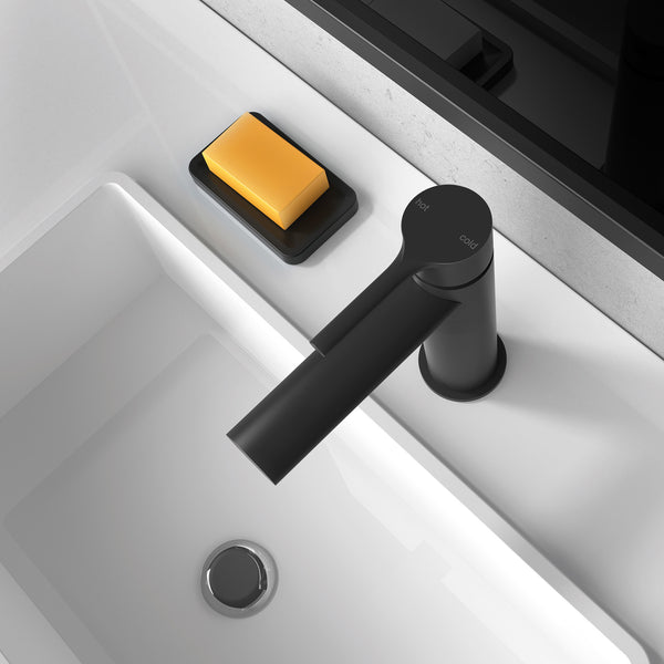 Basin Mixer Matte Black - lifestyle view
