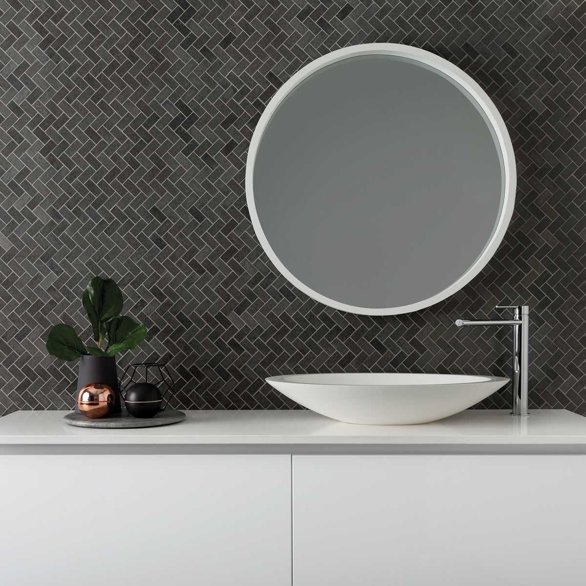 Vessel Basin Mixer Chrome - lifestyle view