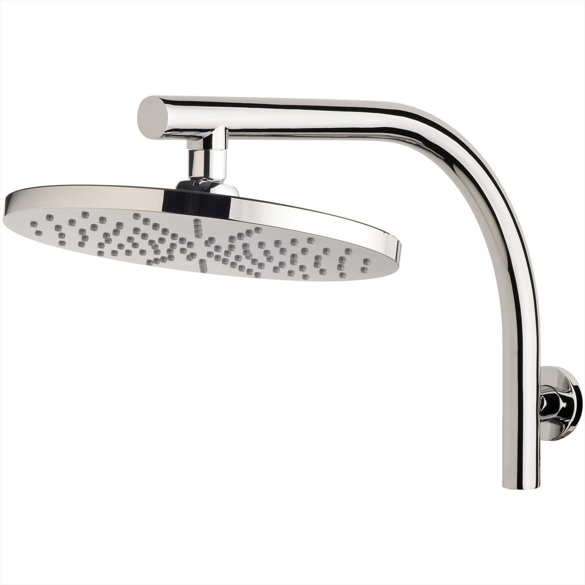 Overhead Wall Shower Curved  Chrome