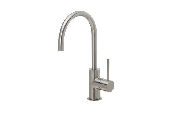 Sink Mixer Gooseneck 160 Brushed Nickel