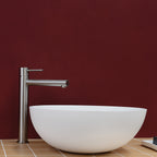 Vessel Basin Mixer Brushed Nickel - lifestyle view