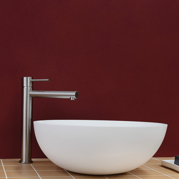 Vessel Basin Mixer Brushed Nickel - lifestyle view