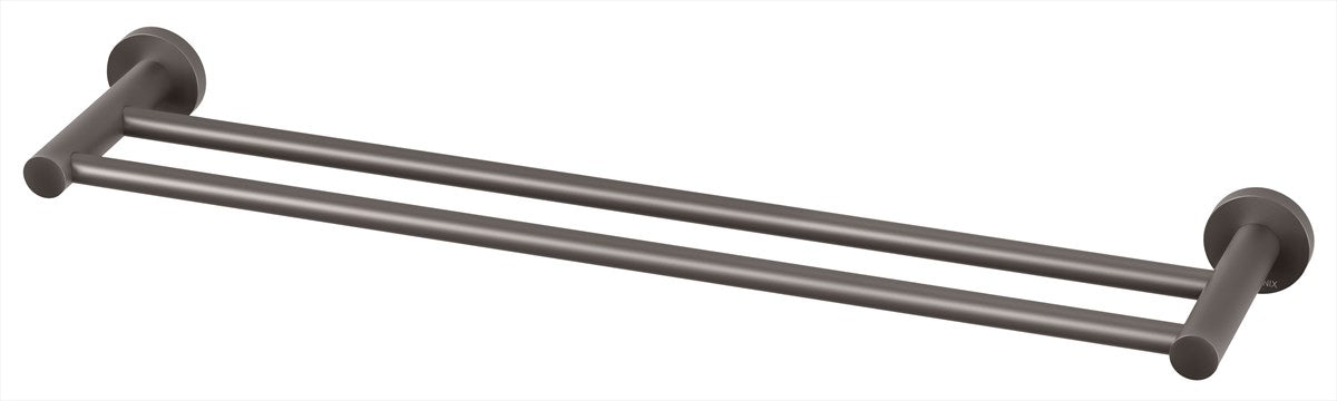 Towel Rail Double 600 Gun Metal