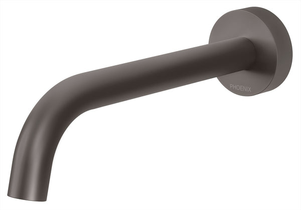 Bath Outlet Curved 180 Gun Metal