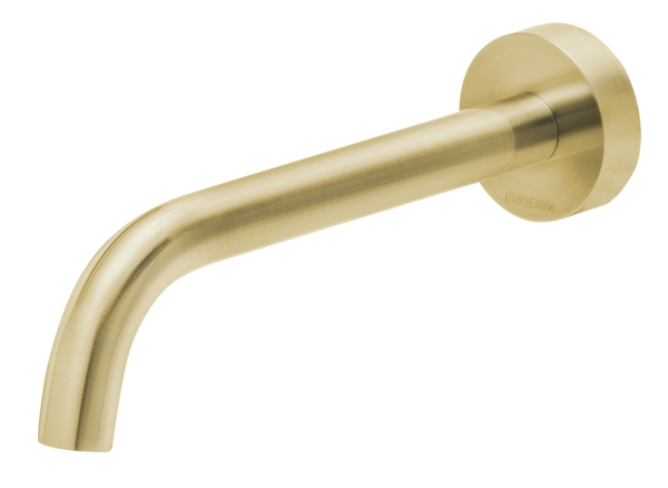 Bath Outlet Curved 180 Brushed Gold