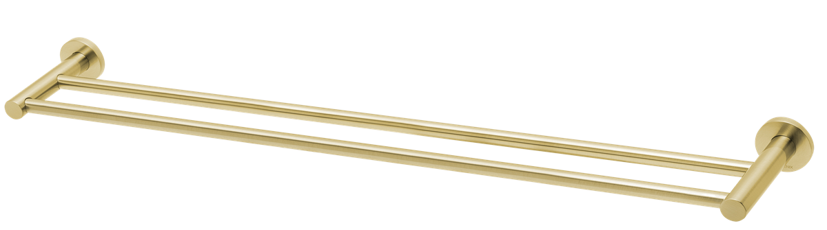 Towel Rail Double 800 Brushed Gold