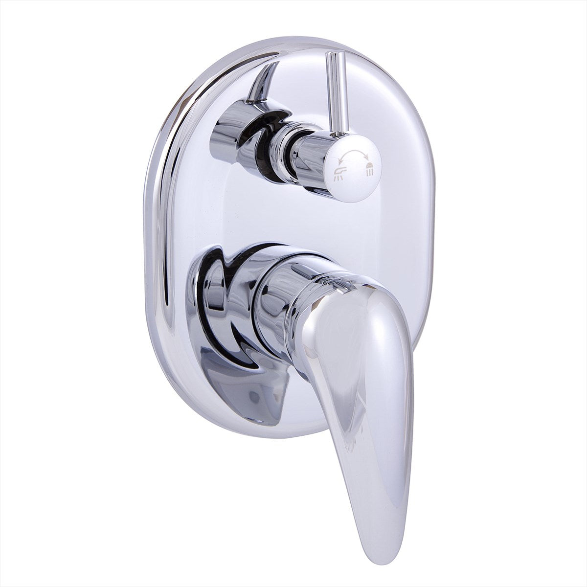 Wall/Shower Mixer w Diverter Chrome