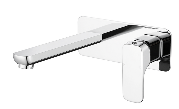 Wall Basin Set Straight 200 Chrome