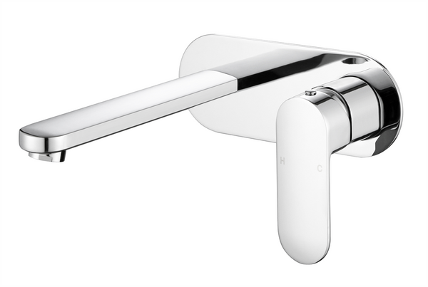 Wall Basin Set Straight 200 Chrome