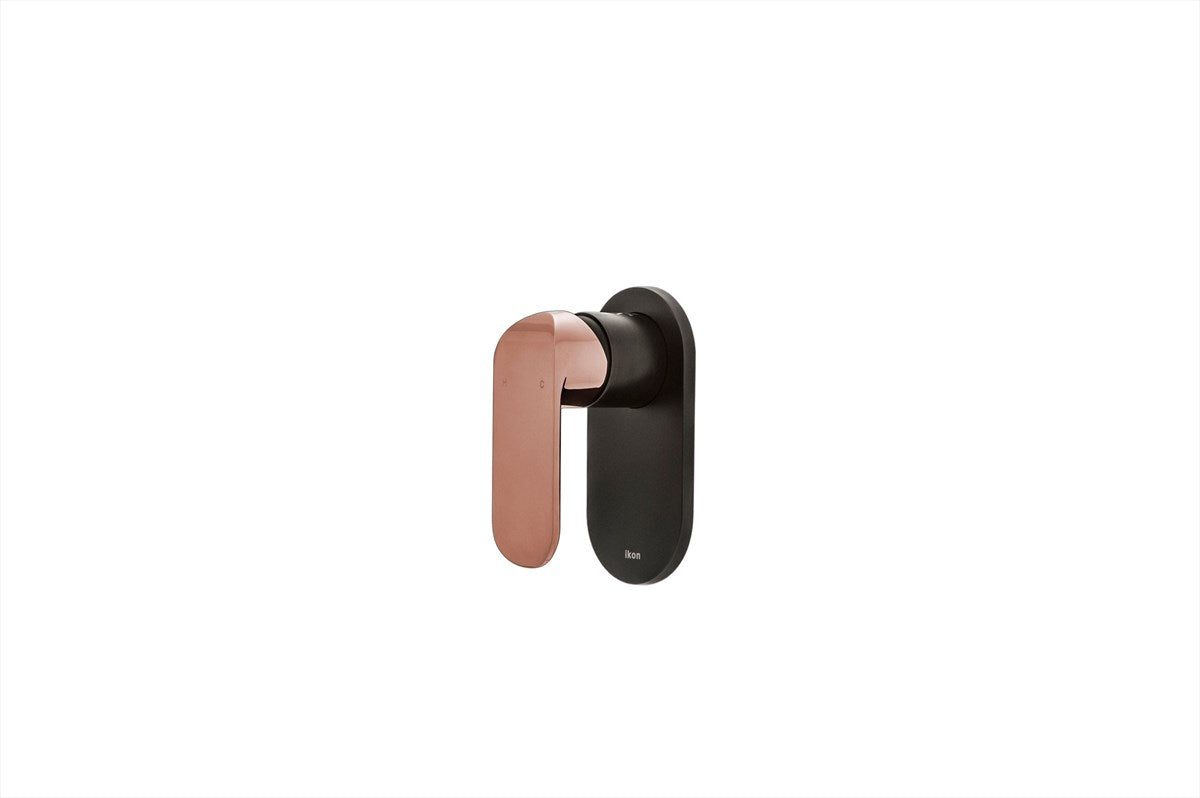 Wall/Shower Mixer Black/Rose Gold